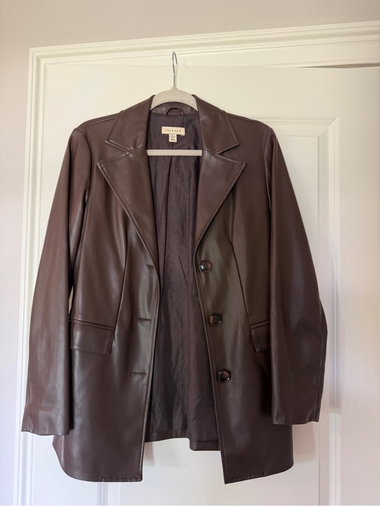 Topshop Jackets & Blazers - Topshop Vegan Leather Blazer
